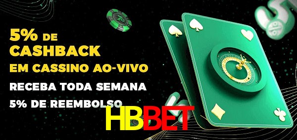Promoções do cassino ao Vivo HBBet